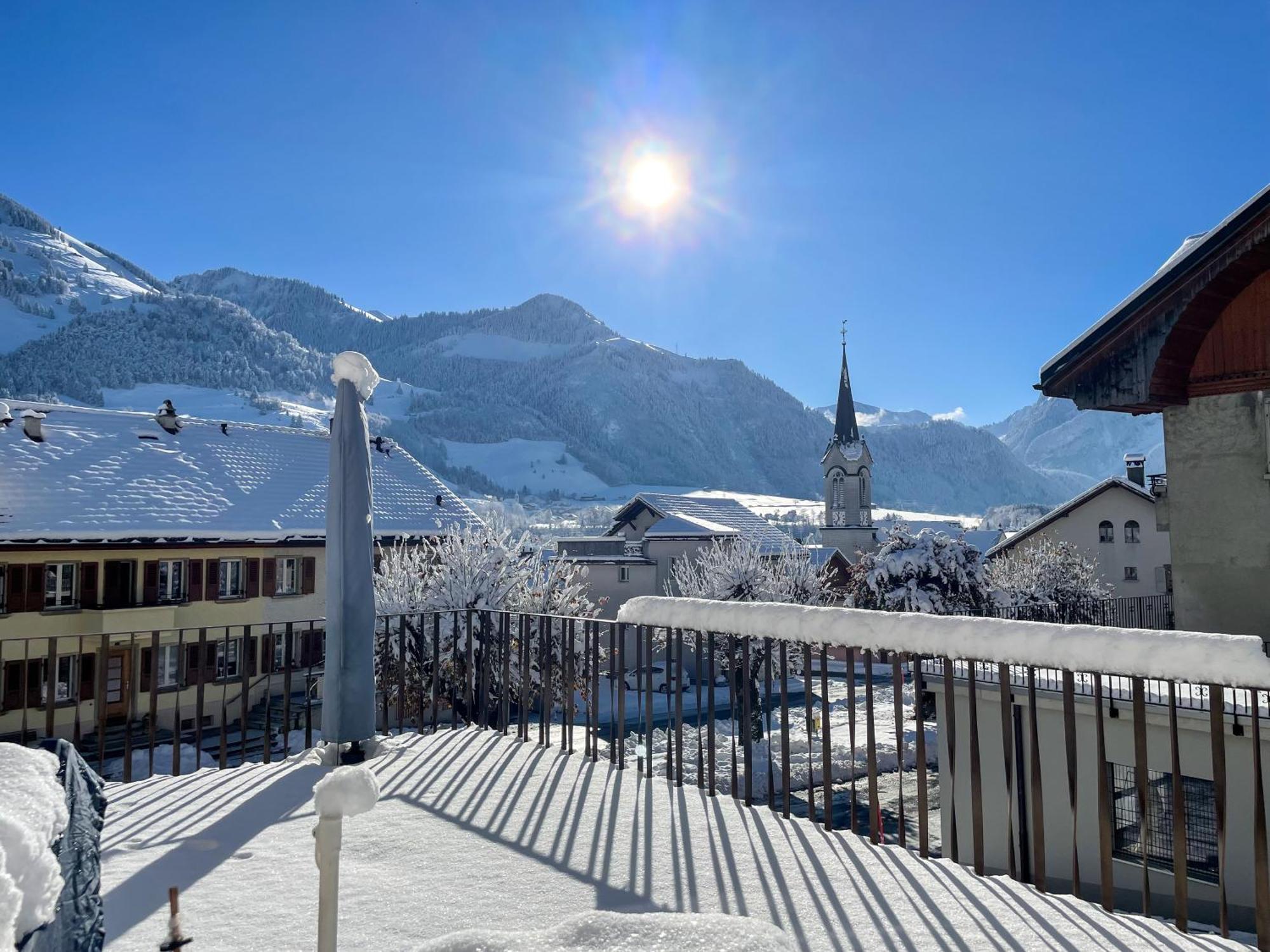 Auberge De L'Ange Albeuve Eksteriør billede