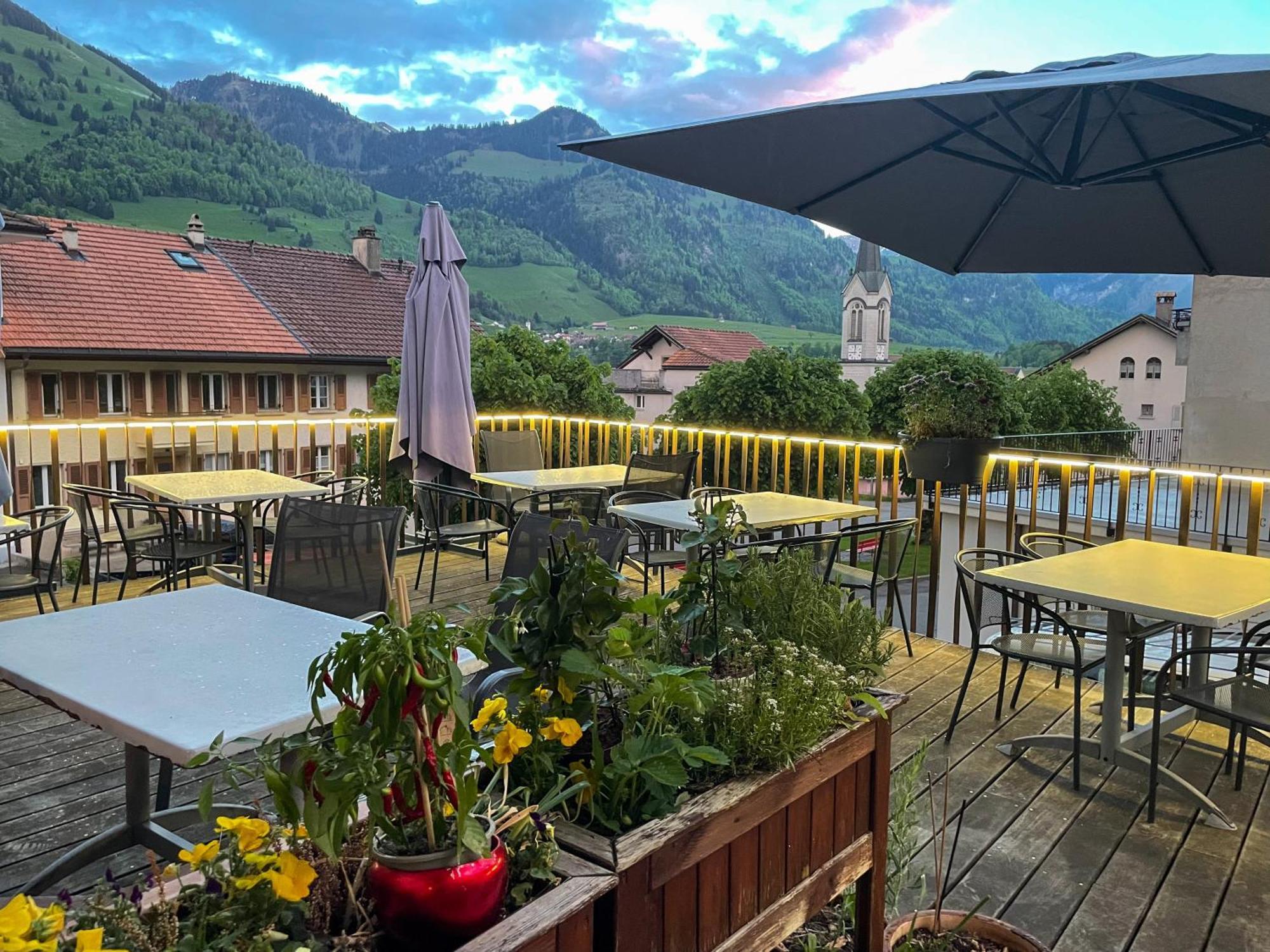 Auberge De L'Ange Albeuve Eksteriør billede